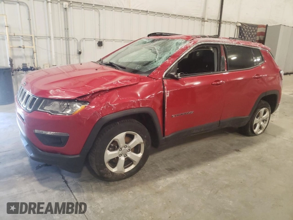 2018 Jeep Compass Latitude with VIN 3C4NJDBBXJT282516, listed as a Copart auction lot 52173835 with 101,761 mi miles and Salvage Title. Bid and sale history available at DreamBid. Image 1.