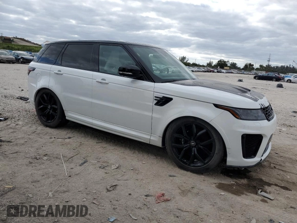 2019 Land Rover Range Rover Sport SVR with VIN SALWZ2SE9KA853698, listed as a Copart auction lot 81517734 with 36,967 mi miles and Salvage Title. Bid and sale history available at DreamBid. Image 4.