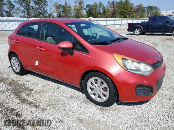 2014 Kia Rio LX with VIN KNADM5A35E6356053, listed as a Copart auction lot 74982134 with 78,623 mi miles and Non Repairable. Bid and sale history available at carsss.com. Image 4.