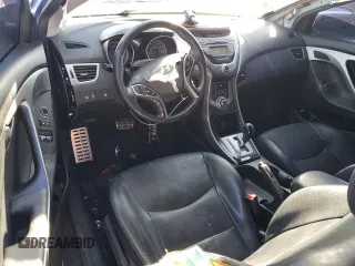 2013 Hyundai Elantra Coupe GS with VIN KMHDH6AE1DU006214, listed as a Copart auction lot 80782774 with 0 mi miles and Salvage Title. Bid and sale history available at carsss.com. Image 8.