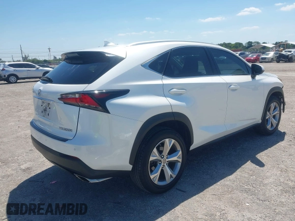 2017 Lexus NX with VIN JTJYARBZ0H2054508, listed as a IAAI auction lot 42036923 with 84,098 mi miles. Bid and sale history available at carsss.com. Image 4.