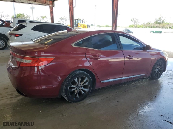 2013 Hyundai Azera with VIN KMHFG4JG1DA219568, listed as a Copart auction lot 69891694 with 212,240 mi miles and Clean Title. Bid and sale history available at carsss.com. Image 3.