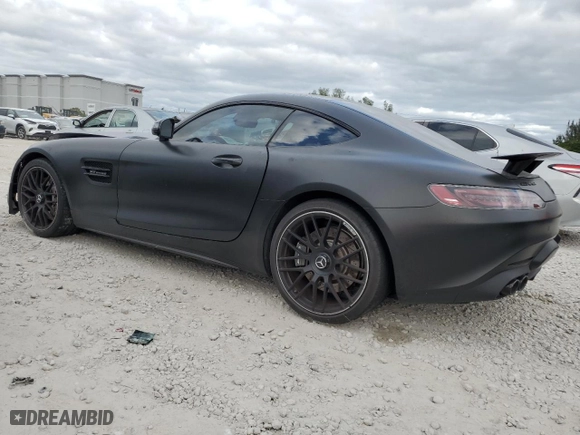2020 Mercedes-Benz AMG GT with VIN WDDYJ7HA8LA028414, listed as a Copart auction lot 81328524 with 14,481 mi miles and Salvage Title. Bid and sale history available at carsss.com. Image 2.