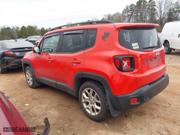 2017 Jeep Renegade Altitude with VIN ZACCJABB1HPF97308, listed as a IAAI auction lot 41768981 with 70,700 mi miles. Bid and sale history available at carsss.com. Image 3.