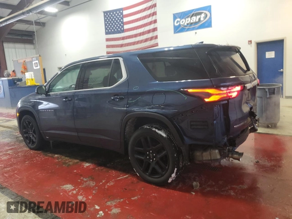 2022 Chevrolet Traverse LS with VIN 1GNEVFKW6NJ127551, listed as a Copart auction lot 88359315 with 54,661 mi miles and Salvage Title. Bid and sale history available at carsss.com. Image 2.