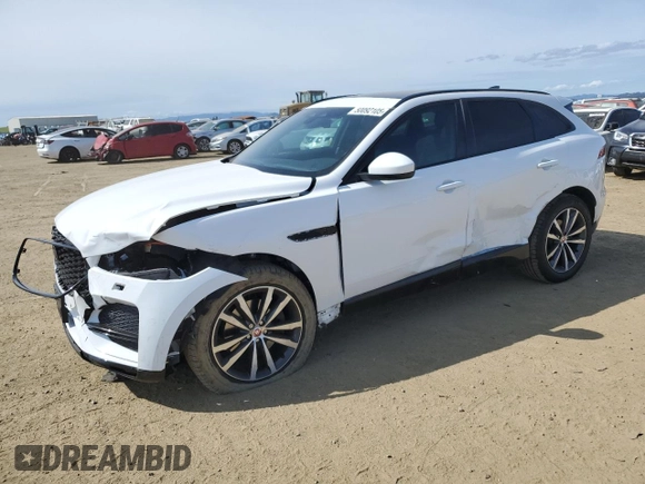2022 Jaguar F-Pace S with VIN SADCJ2EX3NA699951, listed as a Copart auction lot 50092105 with 35,369 mi miles and Salvage title. Bid and sale history available at DreamBid. Image 1.