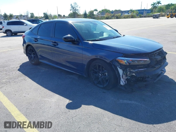 2025 Honda Civic Sport z VIN 2HGFE2F59SH530459, wystawiony jako IAAI lot #41698287 z przebiegiem 19 987 mil mil oraz . Historia ofert i sprzedaży dostępna na DreamBid. Obrazek 1.