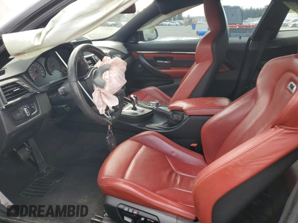2015 BMW M4 with VIN WBS3R9C56FK330181, listed as a Copart auction lot 51498315 with Not provided miles and Salvage title. Bid and sale history available at DreamBid. Image 7.
