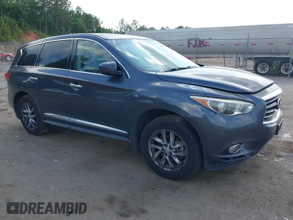 2014 Infiniti QX60 with VIN 5N1AL0MN7EC521123, listed as a IAAI auction lot 42308112 with 191,991 mi miles and . Bid and sale history available at DreamBid. Image 1.