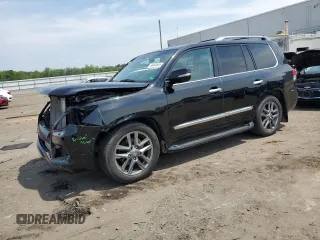 2015 Lexus LX 570 with VIN JTJHY7AX7F4170130, listed as a Copart auction lot 60484855 with 148,220 mi miles and Salvage title. Bid and sale history available at DreamBid. Image 1.