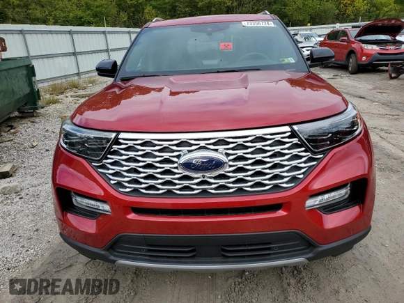 2023 Ford Explorer Platinum with VIN 1FM5K8HC1PGB15491, listed as a Copart auction lot 73356724 with 3,374 mi miles and Salvage title. Bid and sale history available at DreamBid. Image 5.