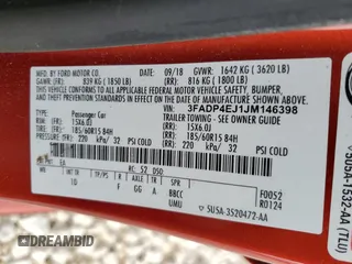 2018 Ford Fiesta SE with VIN 3FADP4EJ1JM146398, listed as a Copart auction lot 88507435 with 91,280 mi miles and Salvage Title. Bid and sale history available at DreamBid. Image 12.