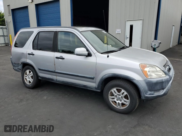 2002 Honda CR-V EX with VIN JHLRD78822C055049, listed as a Copart auction lot 54575515 with 123,664 mi miles and Salvage Title. Bid and sale history available at carsss.com. Image 4.