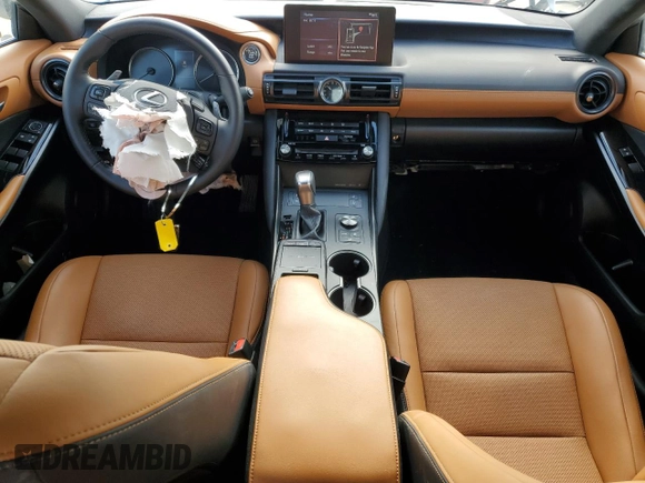 2023 Lexus IS 300 with VIN JTHCA1D22P5123953, listed as a Copart auction lot 54215025 with 11,501 mi miles and Salvage title. Bid and sale history available at DreamBid. Image 8.