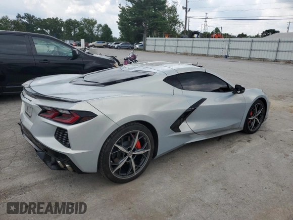 2021 Chevrolet Corvette 2LT with VIN 1G1YB2D46M5122224, listed as a Copart auction lot 64782884 with 48,018 mi miles and Salvage Title. Bid and sale history available at carsss.com. Image 3.
