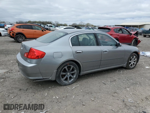 2006 Infiniti G35 z VIN JNKCV51F76M614591, wystawiony jako Copart lot #51253285 z przebiegiem 150 169 mil mil oraz Szkoda całkowita • Salvage title. Historia ofert i sprzedaży dostępna na DreamBid. Obrazek 3.