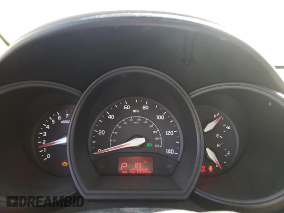 2014 Kia Rio LX with VIN KNADM4A37E6370952, listed as a Copart auction lot 70787814 with 107,958 mi miles and Salvage Title. Bid and sale history available at DreamBid. Image 9.