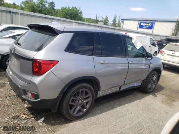 2022 Honda Passport EX-L with VIN 5FNYF7H5XNB006441, listed as a Copart auction lot 46358273 with 17,067 mi miles. Bid and sale history available at carsss.com. Image 3.