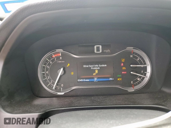 2020 Honda Ridgeline RTL-E with VIN 5FPYK3F79LB001891, listed as a Copart auction lot 58569255 with 34,513 mi miles and Salvage title. Bid and sale history available at DreamBid. Image 9.