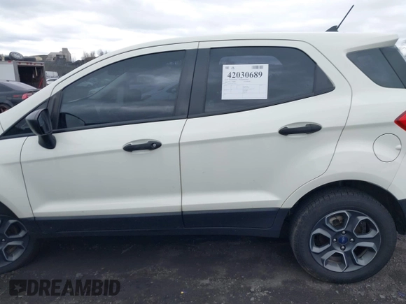 2020 Ford EcoSport S with VIN MAJ6S3FL4LC357973, listed as a IAAI auction lot 42030689 with 66,986 mi miles and . Bid and sale history available at DreamBid. Image 14.