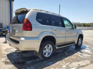 2005 Lexus GX with VIN JTJBT20X350085414, listed as a Copart auction lot 53672345 with 117,146 mi miles and Salvage Title. Bid and sale history available at carsss.com. Image 3.