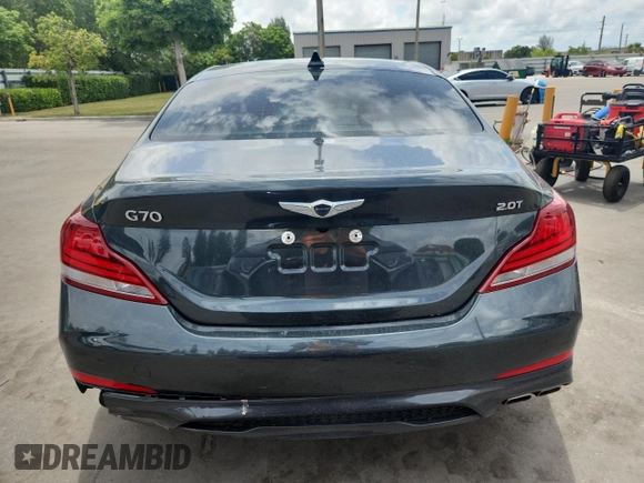 2021 Genesis G70 2.0T with VIN KMTG34LA8MU074008, listed as a Copart auction lot 62692345 with 33,204 mi miles and Salvage title. Bid and sale history available at DreamBid. Image 6.