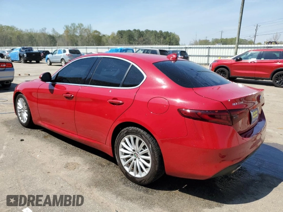 2021 Alfa Romeo Giulia with VIN ZARFAMAN3M7649352, listed as a Copart auction lot 51116125 with 34,093 mi miles and Salvage Title. Bid and sale history available at carsss.com. Image 2.
