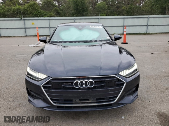2021 Audi A7 Premium Plus with VIN WAUR2AF26MN081141, listed as a Copart auction lot 62946624 with 27,260 mi miles and Salvage Title. Bid and sale history available at carsss.com. Image 5.