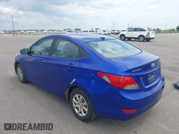 2013 Hyundai Accent GLS with VIN KMHCT4AEXDU422146, listed as a IAAI auction lot 42458301 with 177,335 mi miles and . Bid and sale history available at DreamBid. Image 3.