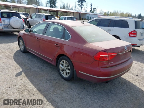 2016 Volkswagen Passat 1.8T S with VIN 1VWAT7A33GC008970, listed as a IAAI auction lot 42046831 with 167,533 mi miles. Bid and sale history available at carsss.com. Image 3.