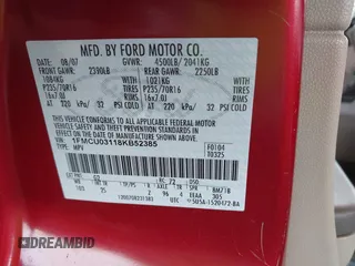 2008 Ford Escape XLT with VIN 1FMCU03118KB52385, listed as a IAAI auction lot 42682432 with 226,149 mi miles and . Bid and sale history available at DreamBid. Image 9.