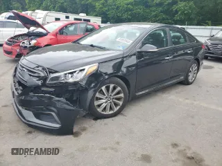 2015 Hyundai Sonata Sport with VIN 5NPE34AF8FH192402, listed as a Copart auction lot 59850945 with 108,245 mi miles and Salvage title. Bid and sale history available at DreamBid. Image 1.