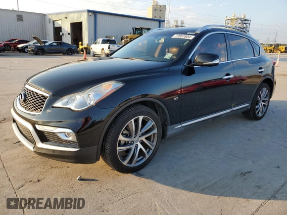 2016 Infiniti QX50 with VIN JN1BJ0RP7GM232896, listed as a Copart auction lot 72057804 with 52,937 mi miles and Salvage Title. Bid and sale history available at carsss.com. Image 1.