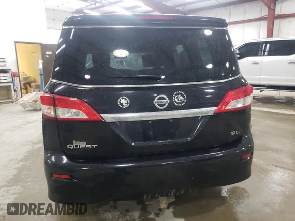 2012 Nissan Quest LE z VIN JN8AE2KP9C9050296, wystawiony jako Copart lot #52780705 z przebiegiem 160 944 mil mil oraz Szkoda całkowita • Salvage title. Historia ofert i sprzedaży dostępna na DreamBid. Obrazek 6.