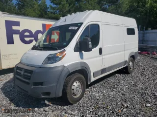 2018 Ram ProMaster Cargo Van with VIN 3C6TRVCG3JE113126, listed as a Copart auction lot 67853184 with 127,967 mi miles and Clean Title. Bid and sale history available at carsss.com. Image 1.