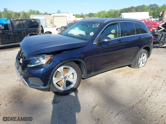 2018 Mercedes-Benz GLC with VIN WDC0G4JB2JV106712, listed as a IAAI auction lot 42067883 with 83,306 mi miles. Bid and sale history available at carsss.com. Image 20.