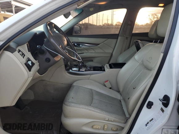 2012 Infiniti M37 with VIN JN1BY1AR1CM395522, listed as a Copart auction lot 76768224 with 163,422 mi miles and Salvage Title. Bid and sale history available at carsss.com. Image 7.
