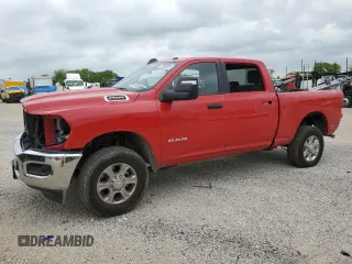 2024 Ram 2500 Big Horn с VIN 3C6UR5DJ9RG400338, выставлен на аукционе Copart как лот 54752495 с пробегом 4 854 миль миль и Чистый • Clean title. История ставок и продаж доступна на DreamBid. Изображение 1.