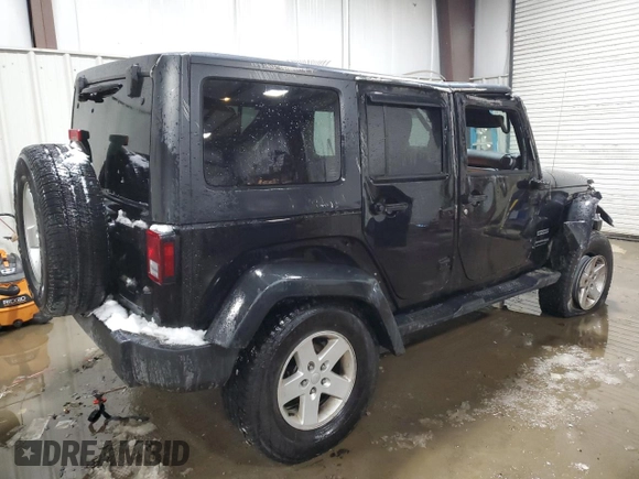 2018 Jeep Wrangler JK Unlimited Sport S with VIN 1C4BJWDG3JL854707, listed as a Copart auction lot 42000105 with 92,903 mi miles and Salvage Title. Bid and sale history available at carsss.com. Image 3.