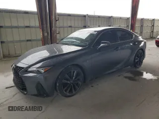 2024 Lexus IS 350 F Sport with VIN JTHBZ1B24R5076452, listed as a Copart auction lot 52170415 with 15,232 mi miles and Salvage title. Bid and sale history available at DreamBid. Image 1.
