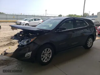 2020 Chevrolet Equinox LT with VIN 2GNAXKEV6L6153176, listed as a Copart auction lot 68452214 with 48,792 mi miles and Salvage Title. Bid and sale history available at carsss.com. Image 1.