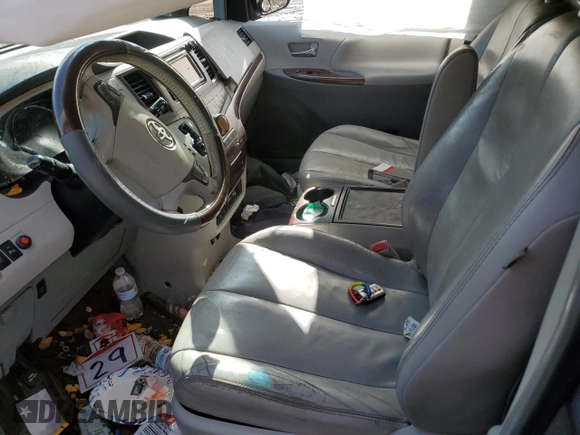 2012 Toyota Sienna XLE with VIN 5TDDK3DC9CS047675, listed as a Copart auction lot 43579335 with 0 mi miles and Clean Title. Bid and sale history available at carsss.com. Image 7.