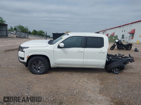 2025 Nissan Frontier S with VIN 1N6ED1EKXSN608668, listed as a IAAI auction lot 41909095 with 41 mi miles and . Bid and sale history available at DreamBid. Image 15.