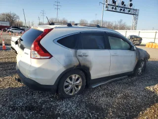 2012 Honda CR-V EX-L with VIN 5J6RM4H70CL034649, listed as a Copart auction lot 49662335 with Not Provided miles and Salvage Title. Bid and sale history available at carsss.com. Image 3.