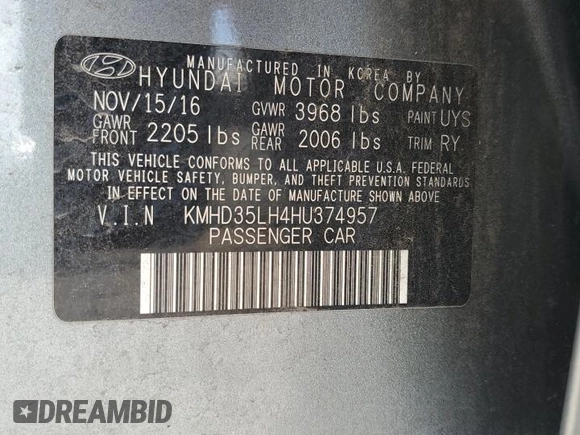 2017 Hyundai Elantra GT with VIN KMHD35LH4HU374957, listed as a Copart auction lot 70082604 with 73,066 mi miles and Salvage Title. Bid and sale history available at carsss.com. Image 15.