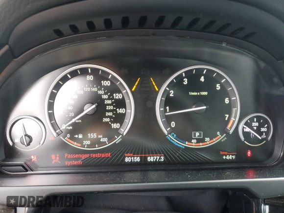 2016 BMW X5 xDrive35i with VIN 5UXKR0C59G0P34621, listed as a Copart auction lot 46719535 with 80,156 mi miles and Salvage Title. Bid and sale history available at carsss.com. Image 9.