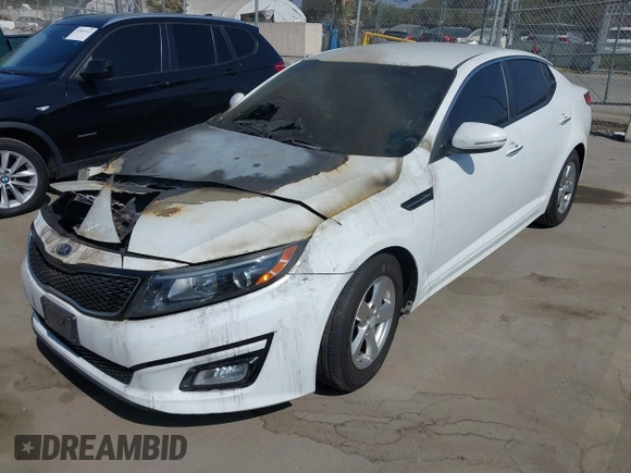 2015 Kia Optima LX with VIN 5XXGM4A78FG464232, listed as a IAAI auction lot 42097937 with Not Provided miles and . Bid and sale history available at DreamBid. Image 2.
