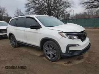 2022 Honda Pilot Sport with VIN 5FNYF6H32NB092272, listed as a Copart auction lot 47197305 with 20,770 mi miles and Salvage Title. Bid and sale history available at DreamBid. Image 4.