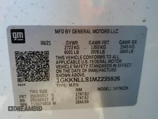 2021 GMC Acadia AT4 with VIN 1GKKNLLS1MZ235926, listed as a Copart auction lot 45810655 with 65,019 mi miles and Salvage Title. Bid and sale history available at carsss.com. Image 13.