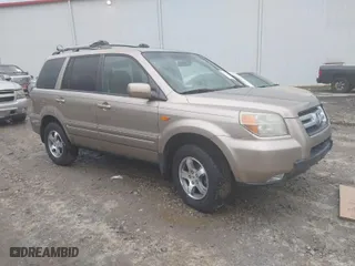 2007 Honda Pilot EX-L with VIN 5FNYF28557B016204, listed as a IAAI auction lot 41973596 with 161,398 mi miles. Bid and sale history available at carsss.com. Image 1.